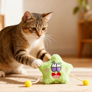 <b>Cat</b> toys for self-entertainment, catnip, sounding bells, <b>cat</b> teasers, and durable <b>plush</b> pet toys for kittens to chew on. - Product Image 1