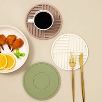 Sous-verres en silicone double face épaissis pour accessoires de cuisine, tapis de table, isolation thermique, coussinets de salle à manger pour la maison