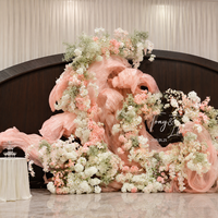 Vente directe usine – Élégantes fleurs géantes en papier de soie détachables pour installations artistiques, décorations de mariage, fournitures de festival et de fête