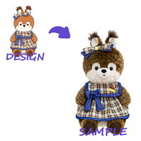 Peluche super douce personnalisée avec design - Matière polyester