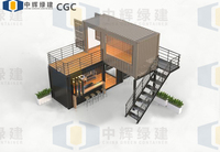 Conteneur Habitable CGCH à Vendre – Maisons Conteneurs Plates de 40 pieds – Maisons de Luxe Portables de 40 pieds avec Salle de Bain
