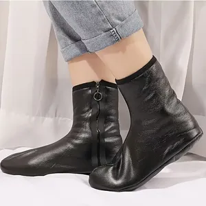 Dày Ấm Có Dây Kéo Vớ Cho Cả Nam Giới Và Phụ Nữ Không-Trượt Dưới Sang Trọng Lót Giữ Mùa Đông Ấm Áp Vớ Với Một Giả Da - Product Image 4