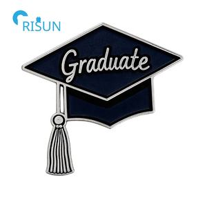 Fabricante personalizar sombrero de soltero Mortarboard graduación graduado esmalte solapa Pin insignia broche personalizado graduación esmalte Pin - Product Image 6