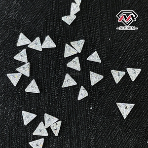 D renk VVS üçgen kesim beyaz Lab oluşturulan renk oyun/yangın Moissanite takı sertifikalı küpe kolye bilezikler gevşek - Product Image 1