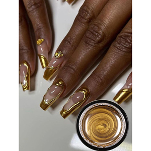 Fournitures d'ongles oem logo personnalisé nail art manucure liner gel peinture marque privée 5ml <span class=keywords><strong>uv</strong></span>/<span class=keywords><strong>lampe</strong></span> à led métal peinture gel vernis - Product Image 1