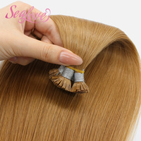 Extensions de cheveux 100% Remy naturels à pointe K, cheveux vierges avec cuticules intactes, extensions à pointe plate à la kératine