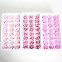 Bouquet de roses préservées de qualité éternelle de 2 à 3cm dans une boîte cadeau pour la fête des mères et Pâques Fourniture directe en usine de matériaux de bricolage faits à la main