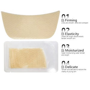 Label privé levage supprimer les rides raffermissant soins de la peau blanchissant 3D ligne d'or fil à découper <span class=keywords><strong>collagène</strong></span> <span class=keywords><strong>soie</strong></span> protéine masque pour le cou - Product Image 2