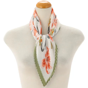 Pañuelo Cuadrado de Poliéster Plisado Personalizado de 55*55 CM, Turbante Arrugado con Estampado Multicolor, Ligero, Transpirable y Decorativo - Product Image 1