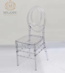 高品质婚礼事件透明亚克力塑料用餐bnaquet椅子出售