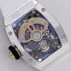 Montre mécanique élégante et résistante à l'eau pour <span class=keywords><strong>femme</strong></span>, édition Best Friend, boîtier en titane entièrement serti de diamants, inspirée des lèvres rouges luxueuses - Product Image 5