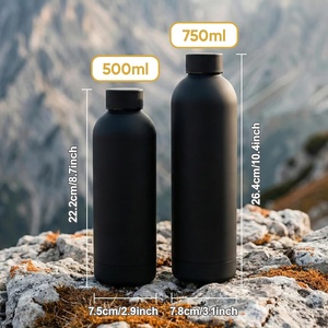 Custom Logo Double Wall Vacuum Insulated 500ml/750ml Small Mouth Stainless <b>Steel</b> Sports Water <b>Bottle</b> with Lid-Eco-Friendly - Product Image 1