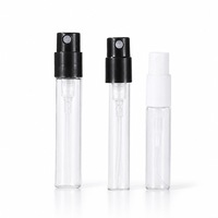 Flacon de parfum vide en verre noir avec capuchon pulvérisateur fin, atomiseur de voyage rechargeable, emballage cosmétique en gros