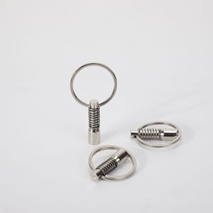 Goupille à ressort avec anneau de traction en acier au carbone galvanisé pour équipement de fitness, goupille de poignée de trampoline et stepper, qualité A, universelle - Product Image 2