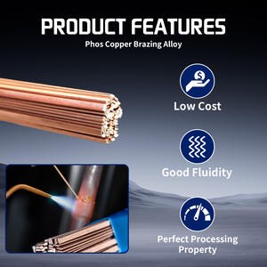 प्रशीतन प्रणाली के लिए कइक्सिंग फॉस्फोरस कॉपर वेल्डिंग रॉड BCuP-2 लिए फ्लैट इलेक्ट्रोड - Product Image 4