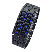 Montre bracelet pour homme tendance unique créative de style européen américain avec LED en forme de lave, montre numérique rétro pour couple, montre de sport