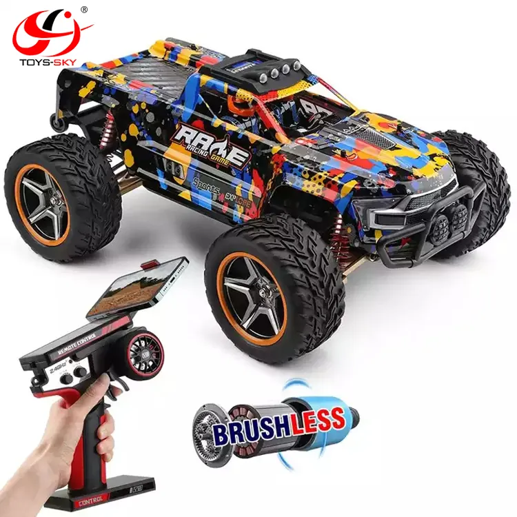 Wl toys 104016 104018 1:10 2.4G 4WD 55KM/H Large Alloy Electric Crawler RC Car Remote Control Brushless Car RC Trucks