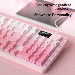 คีย์บอร์ดไร้สายบลูทูธแบบสามโหมด RGB คีย์บอร์ดเมมเบรนแบบมีสายแบบเงียบสำหรับสำนักงานและแล็ปท็อปสำหรับเล่นเกม - Product Image 3