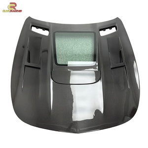 Capó Delantero de Fibra de Carbono Estilo IMP para Mercedes Benz AMG GT GTC GTS 2015-2018, Cubierta de Motor con Cristal, Piezas de Automóvil - Product Image 1