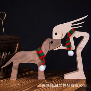 Figura de Pato de Madera, Estilo Europeo, Decoración de Escritorio, Adorno Artesanal para el Hogar u Oficina, Regalo de Navidad, Paquete Individual - Product Image 3