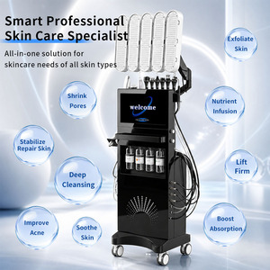 Máquina de belleza profesional 12 en 1 para estiramiento facial y lifting, con hidrodermoabrasión y oxígeno, venta al por mayor de fábrica - Product Image 2