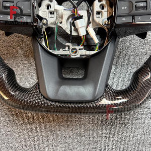 พวงมาลัยหุ้มหนังคาร์บอนไฟเบอร์แบบปรับปรุงสำหรับรถยนต์โตโยต้า โคโรลล่า LC300 ไฮลักซ์ ฟอร์จูนเนอร์ แลนด์ ครุยเซอร์ GR รุ่นอัพเกรด - Product Image 4