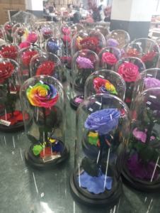 Mawar abadi abadi mawar abadi selamanya mawar tak terbatas dalam kubah kaca dengan LED untuk Hari Valentine dan Hari Ibu - Product Image 6