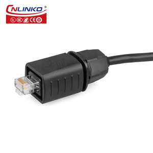 IP68 không thấm nước RJ45 Kết nối cắm vào ổ cắm Bảng điều khiển gắn kết nối RJ45 cáp mạng RJ45 nam Cat6 kết nối - Product Image 6