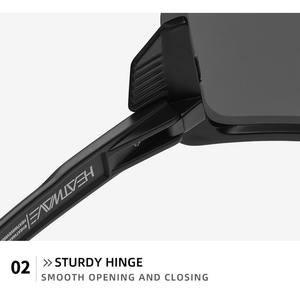 大型フレーム熱波屋外<span class=keywords><strong>UV400</strong></span>安全ゴーグル男性スポーツライディングシールドシェードサングラスHW09 - Product Image 3