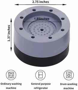 Patins de machine à laver universels réglables en hauteur, antidérapants et anti-vibrations pour lave-linge et sèche-linge, support de base pour réfrigérateur - Product Image 5