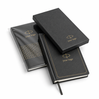 Großhandel A5 Hardcover Notizbuch mit individuellem Logo, Goldprägung, liniertes Journal/Planer für Büro, Schule und Geschäftsförderung