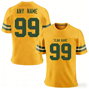 Maglia da Calcio Unisex OEM a <span class=keywords><strong>Maniche</strong></span> <span class=keywords><strong>Corte</strong></span>, Kit da Football Americano Traspirante, Stampato, Anti-umidità, Antibatterico, Taglie Grandi - Product Image 2