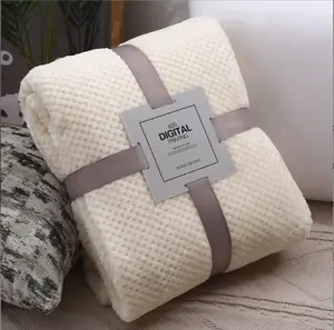 Produk populer 2023 produk baru kedatangan baru selimut kotak-kotak Nanas tebal selimut berlapis