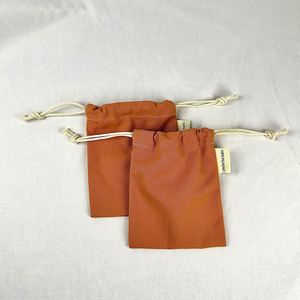 Custom Logo High Quality Multiple Colors Organic Muslin Cotton <b>Pouch</b> Natural Cotton Jewelry <b>Pouch</b> Canvas <b>Drawstring</b> Dust Bag - Product Image 5