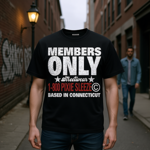 T-shirt Oversize con Grafica Members Only Streetwear, Prodotta a Connecticut - Product Image 3