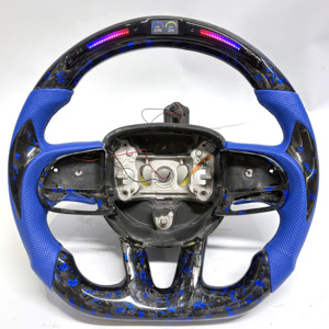 Volant en fibre de carbone forgée pour <span class=keywords><strong>Dodge</strong></span> Charger Challenger Hellcat Charger Durango SRT <span class=keywords><strong>RT</strong></span> GT, accessoires de voiture - Product Image 1