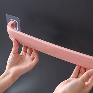 Support mural multifonctionnel C135 pour serviettes, sans perçage, auto-adhésif, pour salle de bain - Product Image 2