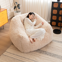 Pouf géant en mousse déchiquetée, doux et moelleux, pour chambre à coucher, salon, meubles thérapeutiques