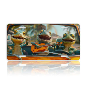 Plaque d'immatriculation décorative personnalisée Porte Club <span class=keywords><strong>Garage</strong></span> Décoration murale Plaque d'immatriculation <span class=keywords><strong>de</strong></span> <span class=keywords><strong>garage</strong></span> 15X30CM Plaque en métal étain - Product Image 3