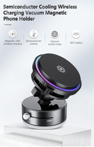 Chargeur sans fil W18 15W, support magnétique rotatif à 360 degrés pour téléphone, ventilateur de refroidissement RGB, refroidisseur de téléphone à semi-conducteurs - Product Image 3