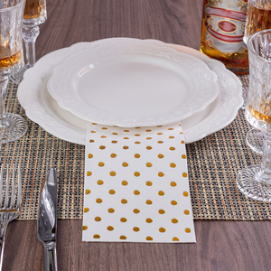 Carta personalizzata per il <span class=keywords><strong>Decoupage</strong></span> a pois di qualità con carta stampata per pranzo <span class=keywords><strong>tovaglioli</strong></span> per ristorante - Product Image 4