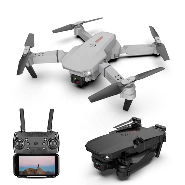 Hot Selling WiFi FPV Drone with Dual 4K HD Camera Foldable Design Beginner-Friendly Remote Control Plastic ABS Material Mini E88