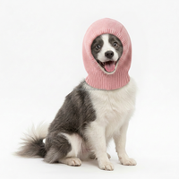 Bonnet rose tricoté élastique et chaud pour animaux de compagnie – Cache-tête d'hiver pour chiots, petits chiens, chats, Teddy, Bichon – Accessoires pour animaux de compagnie en gros