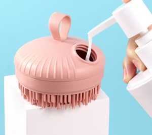 Wholesale Multi-functional Liquid-Adding Shampoo <b>Brush</b> Silicone Material Shampoo Massage Skin-Friendly Comfortable - Product Image 3