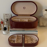 Boîte à bijoux de luxe personnalisée, boîte en velours haut de gamme, boîte à bagues, boîte à pendentifs, boîte à boucles d'oreilles, boîte à bracelets, boîte à colliers en dentelle, boîte d'emballage