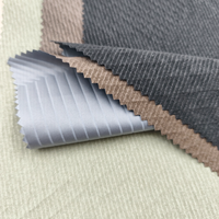 Tissu en cuir pongé en gros, tissu pour doudoune monogramme, tissu imperméable et coupe-vent en taffetas, matériau en cuir artificiel enduit de PU
