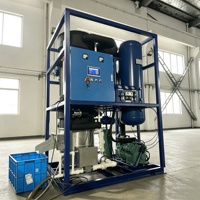 Machine à glace en tubes Linsky 5 tonnes par jour pour boissons et restaurants, machine à fabriquer des glaçons en tubes cristallins