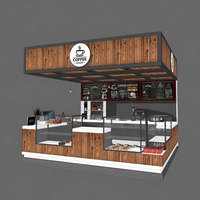Meubles de présentation pour boulangerie, présentoirs de vente au détail, kiosque à café en bois personnalisé, centre commercial, LED, écologique