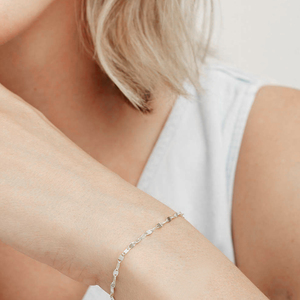 Pulsera de Plata S925 Ajustable de Moda CANNER, Pulseras de Cadena con Eslabones Chapadas en Oro de 18K para Mujer - Product Image 5