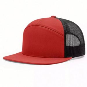 หมวกแก๊ปทรงทรัคเกอร์ Richardson 168 แบบ Snapback ปีกแบน 7 แผง  ปักโลโก้แบบตาข่าย - Product Image 3
